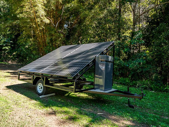 Solar System Package Mounted on a Trailer 